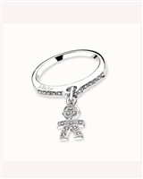 Anneau Le Bebé Femme I Pavè in Or Diamante 0.13 Ct LBB038-14 - LBB038-14